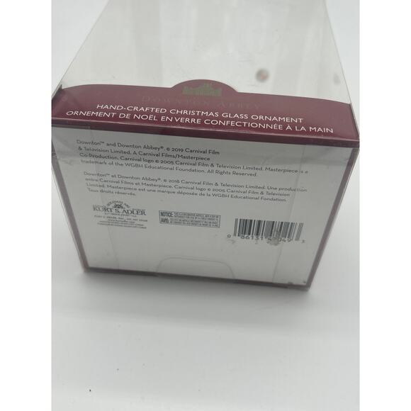 Kurt Adler Downtown Abbey 2019 Hand Crafted Glass Blown Christmas Ornament - Picture 7 of 9